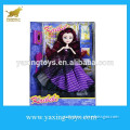 Kailili party clothes purple hair solid doll with mirror, the joint can be moving YX002968